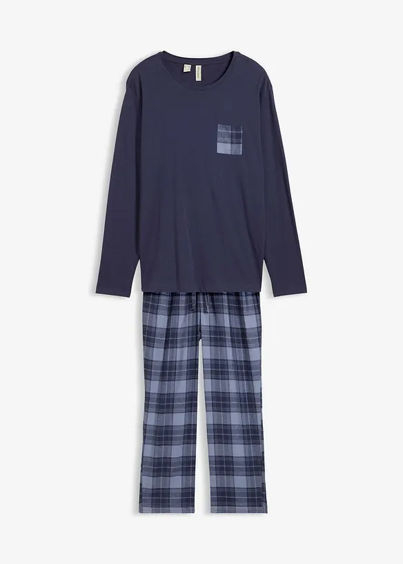Pyjama homme avec pantalon en flanelle douce, bonprix