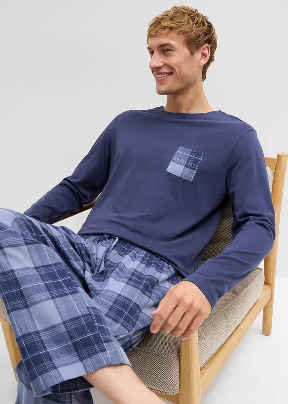 Pyjama homme avec pantalon en flanelle douce, bonprix