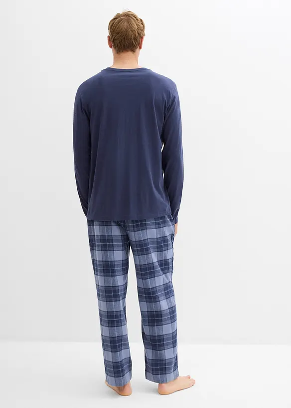 Pyjama homme avec pantalon en flanelle douce, bonprix