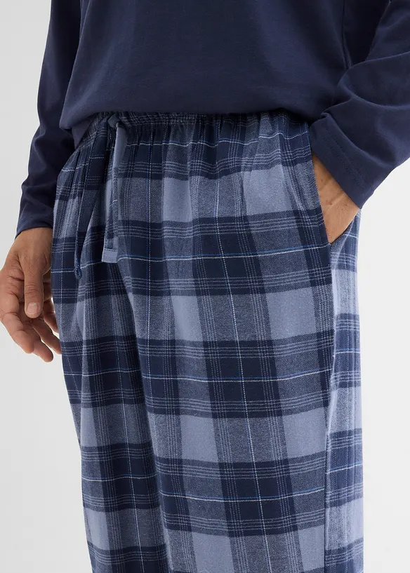 Pyjama homme avec pantalon en flanelle douce, bonprix