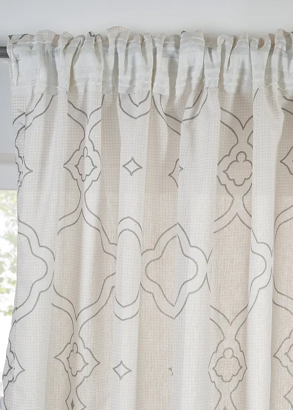 Voilage en polyester recycl&eacute; (1 pce), bonprix