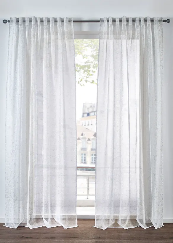 Voilage avec effet brillant (1 pce), bonprix