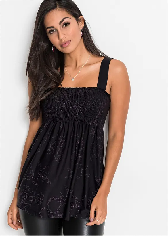 Top tunique en viscose mélangée, bonprix