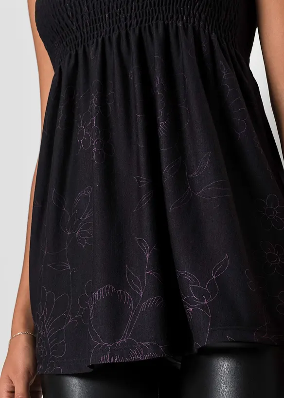 Top tunique en viscose mélangée, bonprix