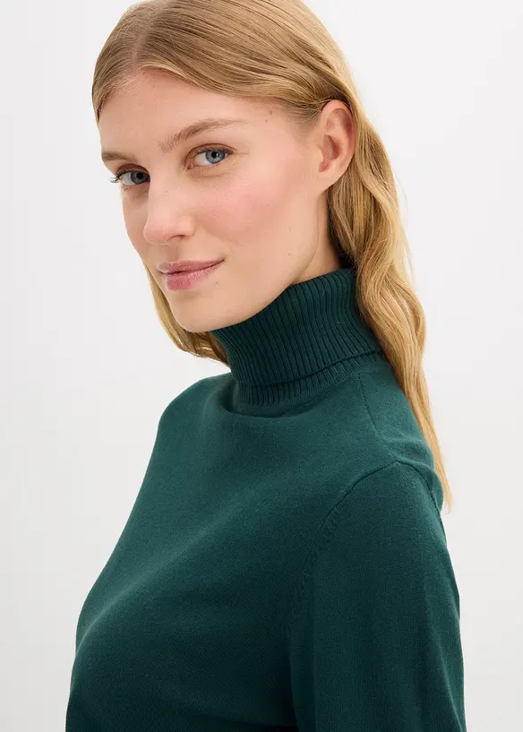 Pull col roul&eacute;, bonprix