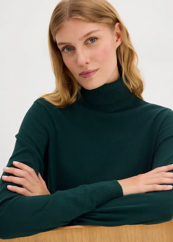 Pull col roul&eacute;, bonprix