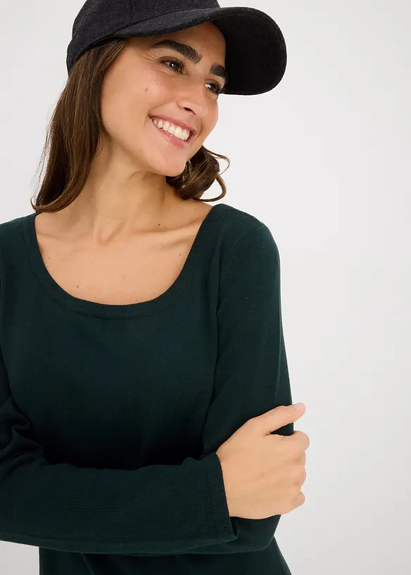 Robe en maille dans une coupe décontractée, bonprix