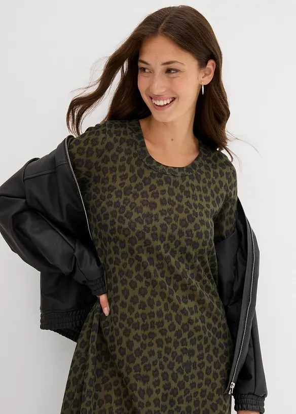 Robe midi en jersey, bonprix