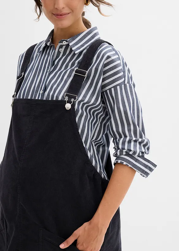 Robe-salopette de grossesse en velours côtelé extensible, bonprix