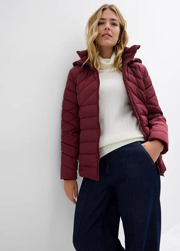 Doudoune légère avec capuche amovible, bonprix