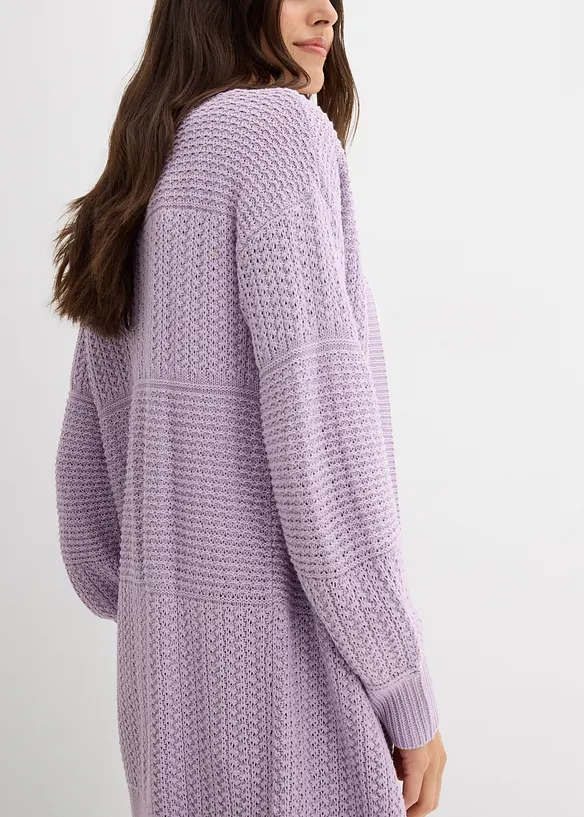 Gilet long en maille, bonprix