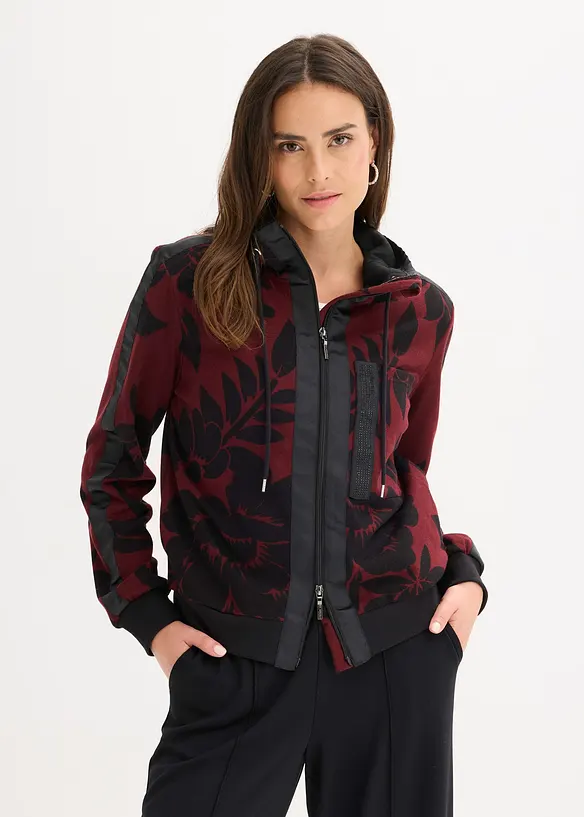 Gilet en molleton de coton m&eacute;lang&eacute;, bonprix