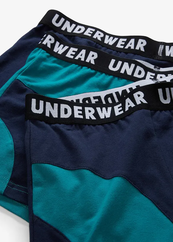 Lot de 3 boxers coton, bonprix