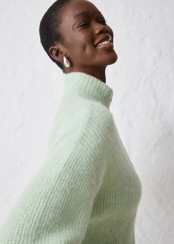 Pull oversize en mélange laine et alpaga, bonprix