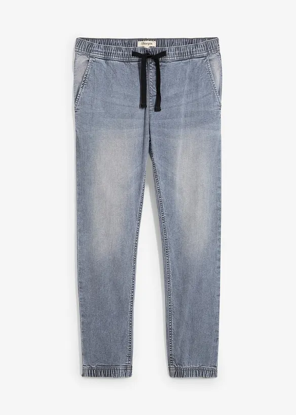 Jean jogger à taille élastiquée Regular, fuselé, bonprix