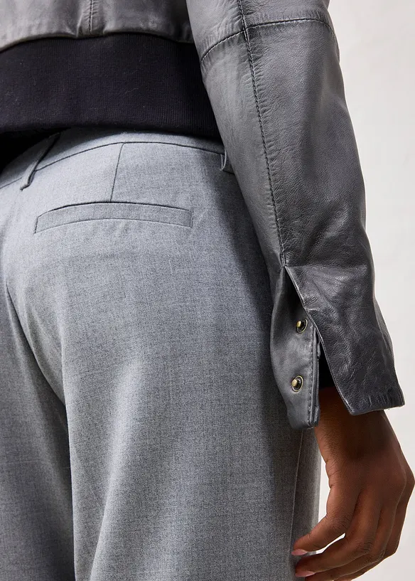 Veste en cuir nappa d’agneau, bonprix