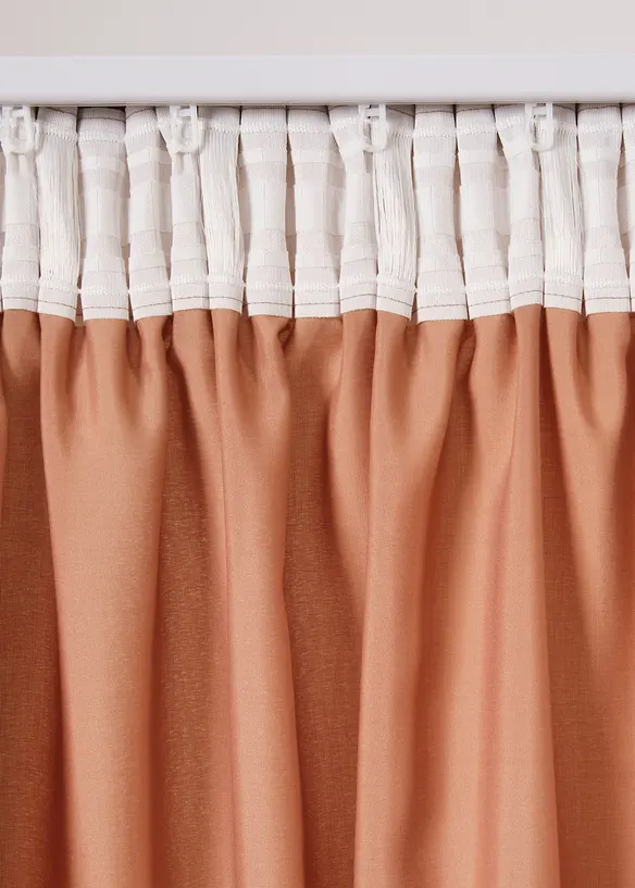 Lot de 2 voilages en polyester recyclé, bonprix