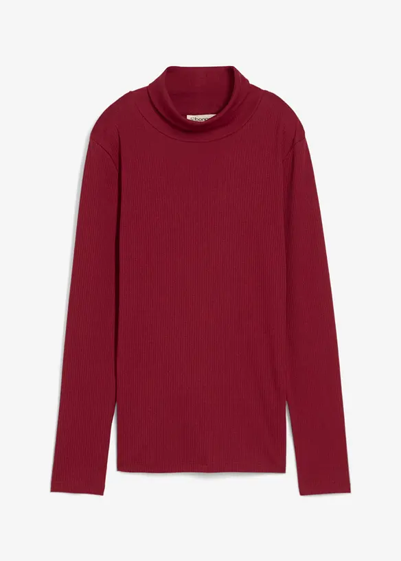 T-shirt col roulé 100% coton, bonprix