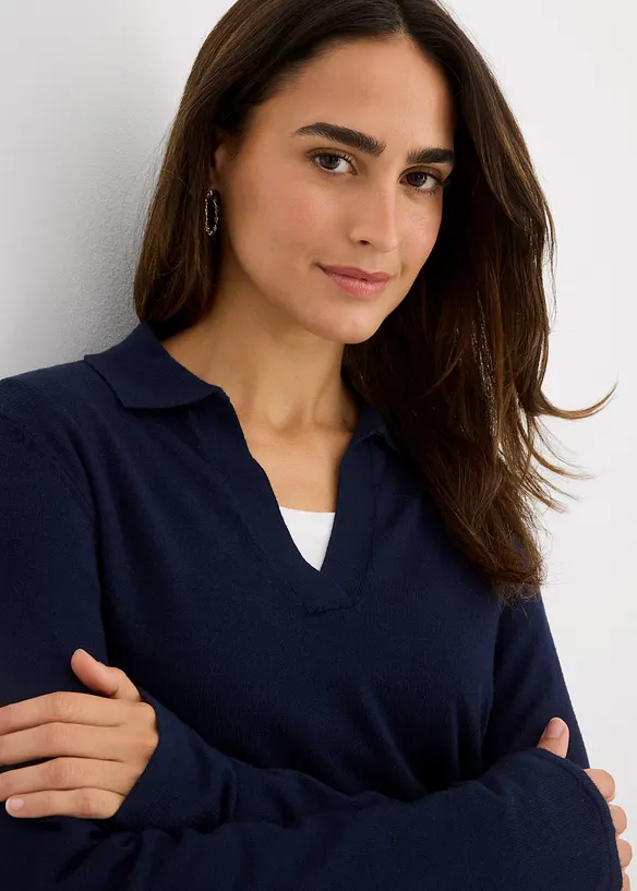 Polo en fine viscose, bonprix