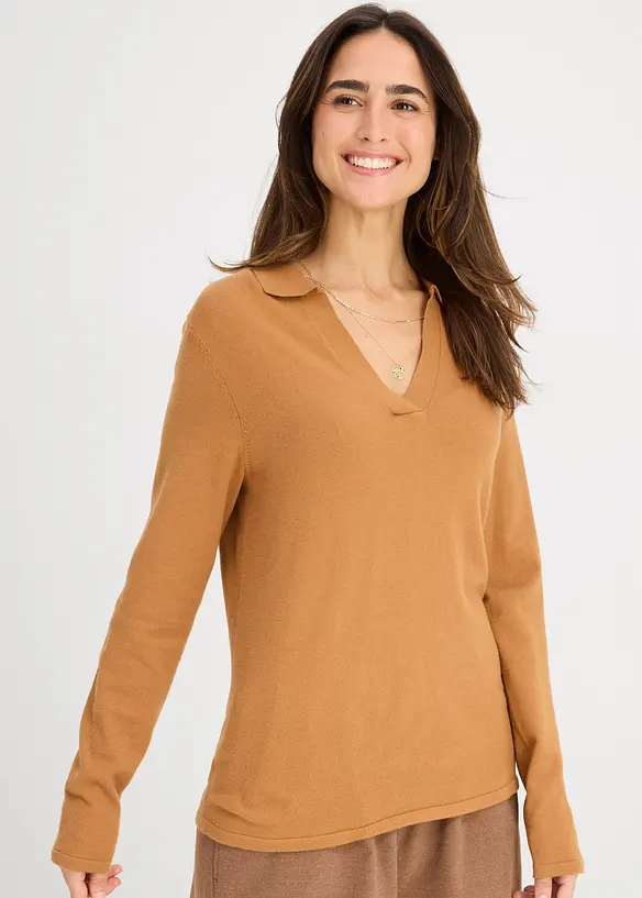 Polo en fine viscose, bonprix