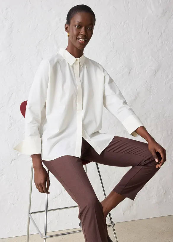 Chemisier en coton et soie, bonprix