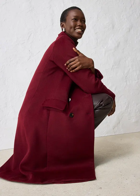 Manteau blazer en laine majoritaire, bonprix