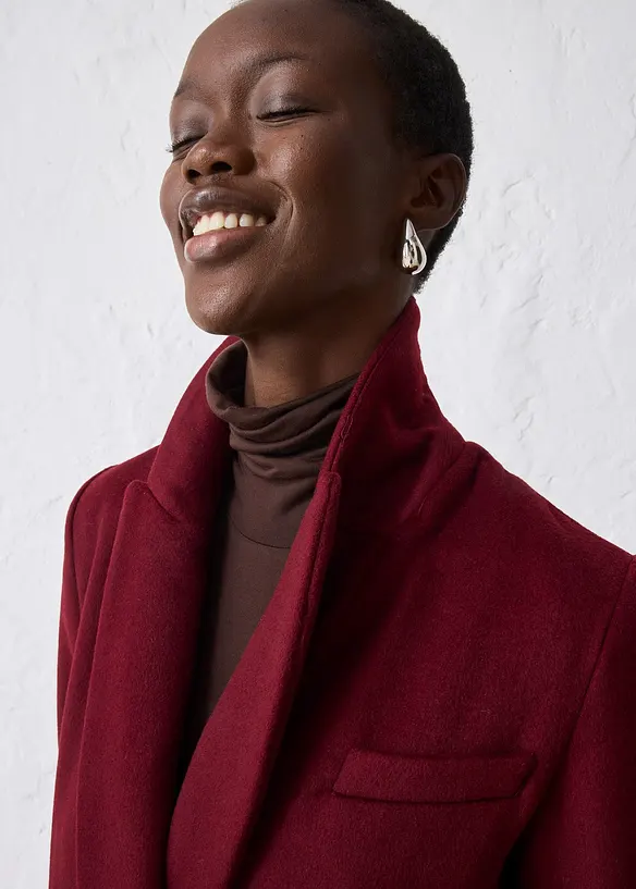 Manteau blazer en laine majoritaire, bonprix