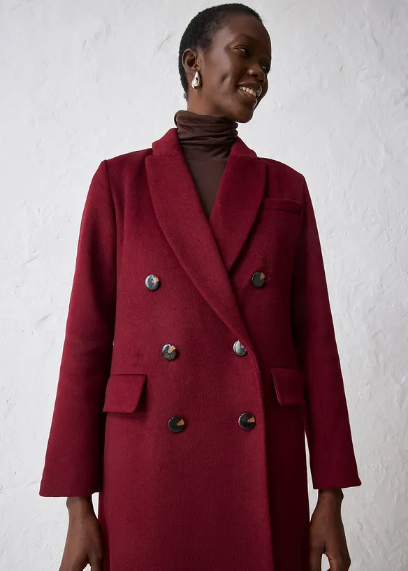 Manteau blazer en laine majoritaire, bonprix