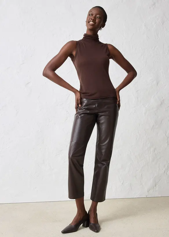 Top en jersey doux avec laine, bonprix