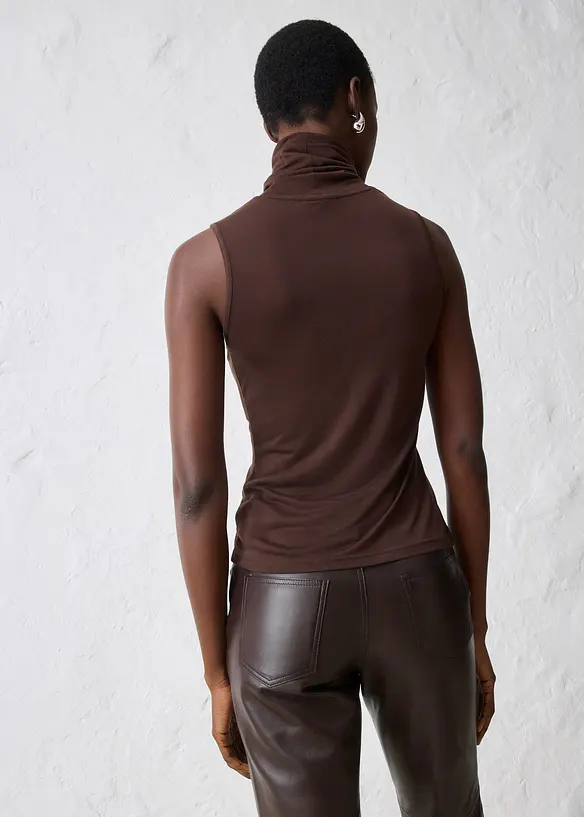 Top en jersey doux avec laine, bonprix