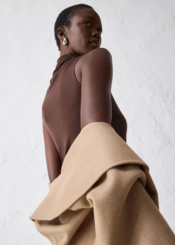 Top en jersey doux avec laine, bonprix