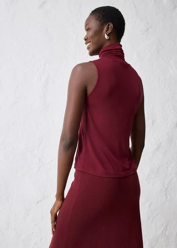 Top en jersey doux avec laine, bonprix