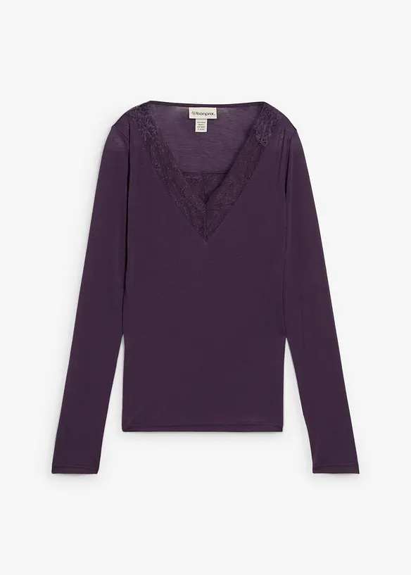 T-shirt en laine mélangée, bonprix