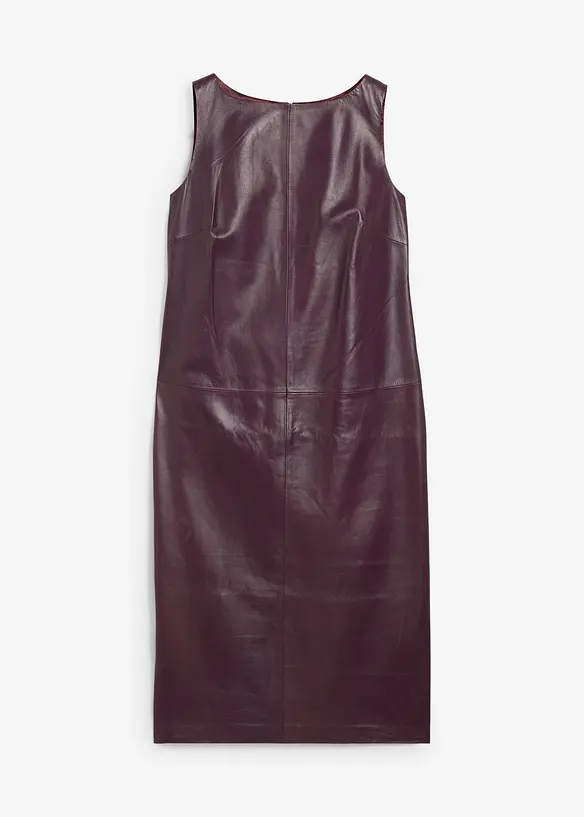 Robe en cuir d’agneau nappa, bonprix