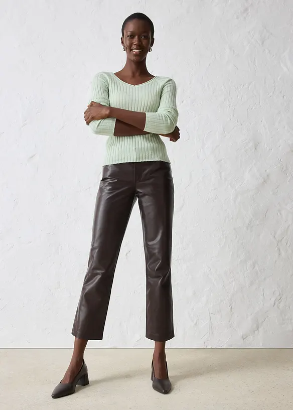 Pull en fine maille de laine mérinos, bonprix