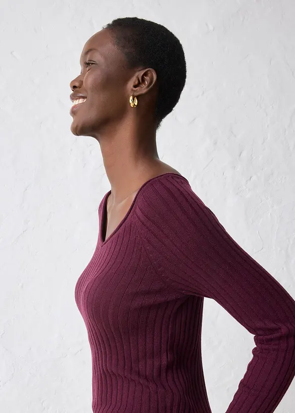 Pull en fine maille de laine mérinos, bonprix