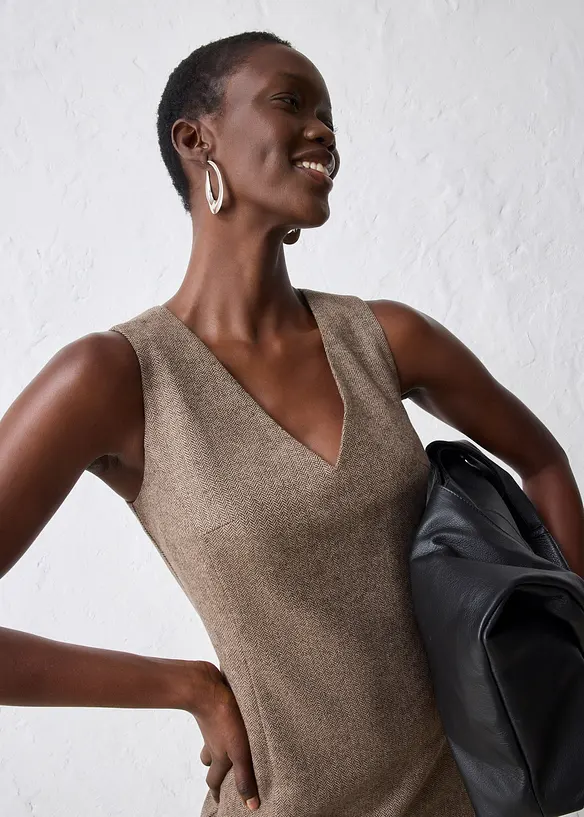 Robe fourreau en laine mélangée, bonprix