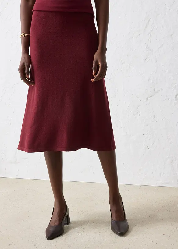 Jupe en fine laine mérinos, bonprix