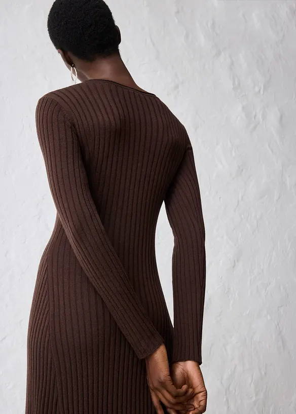 Robe pull en laine mérinos, bonprix