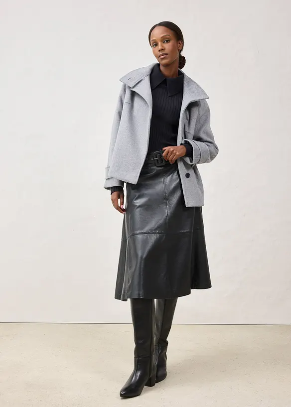 Pull côtelé en laine mérinos, bonprix