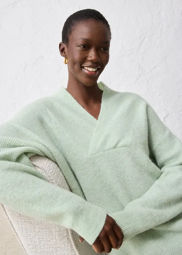 Pull chaud en alpaga mélangé, bonprix