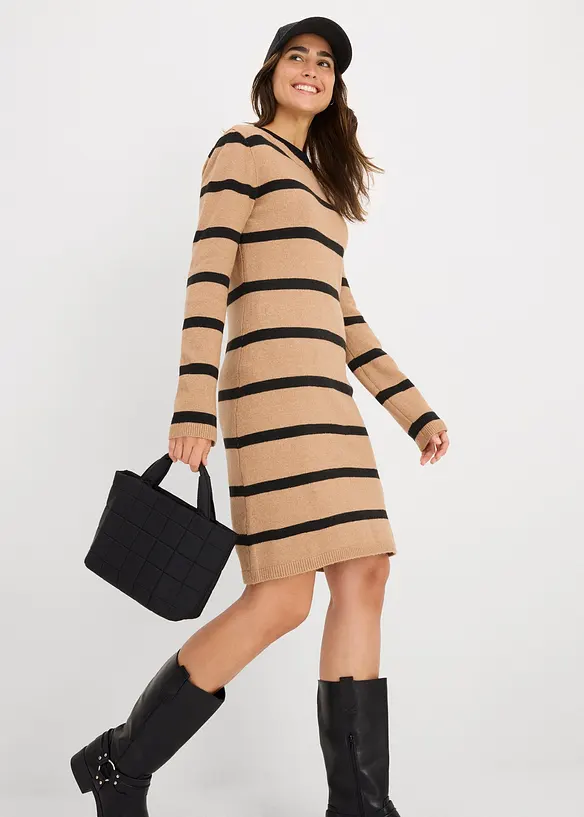 Robe près du corps en maille, bonprix