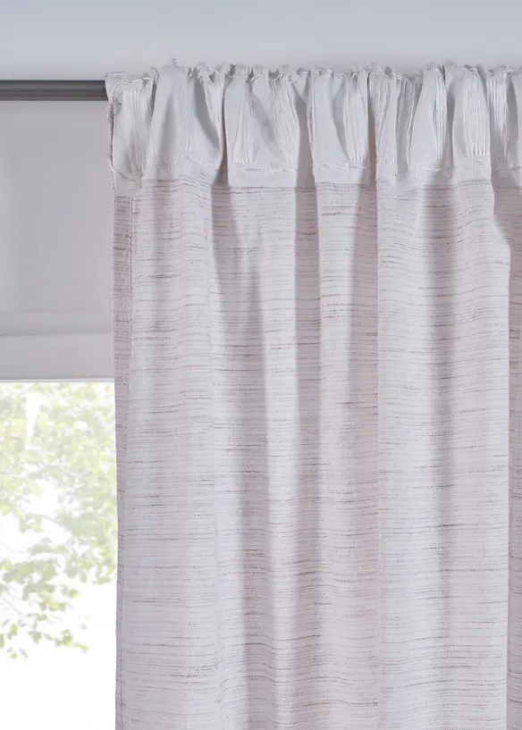 Rideau en coton tissé jacquard (1 pce), bonprix