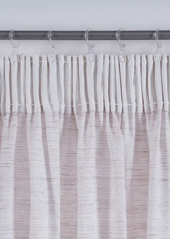 Rideau en coton tissé jacquard (1 pce), bonprix