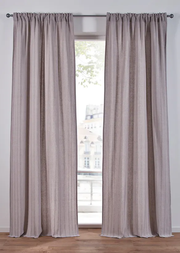 Rideau panneau en coton (1 pce), bonprix