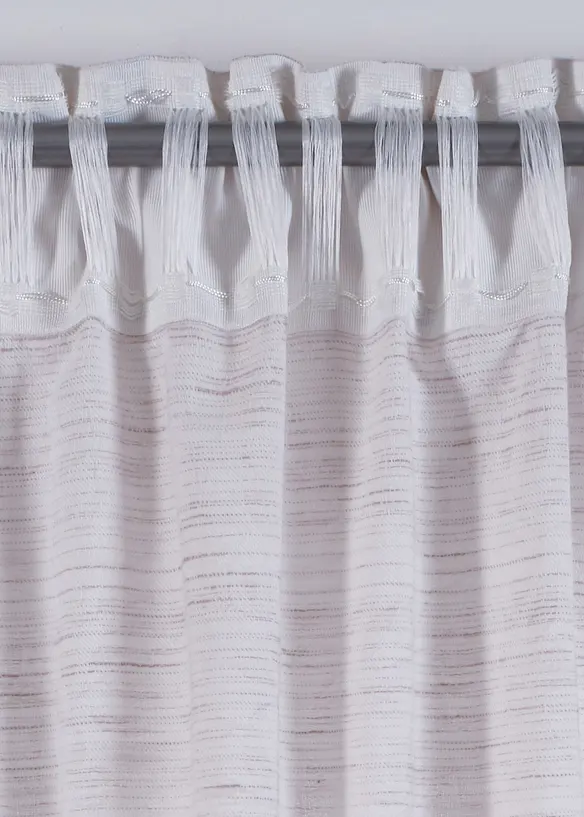 Rideau en coton tissé jacquard (1 pce), bonprix