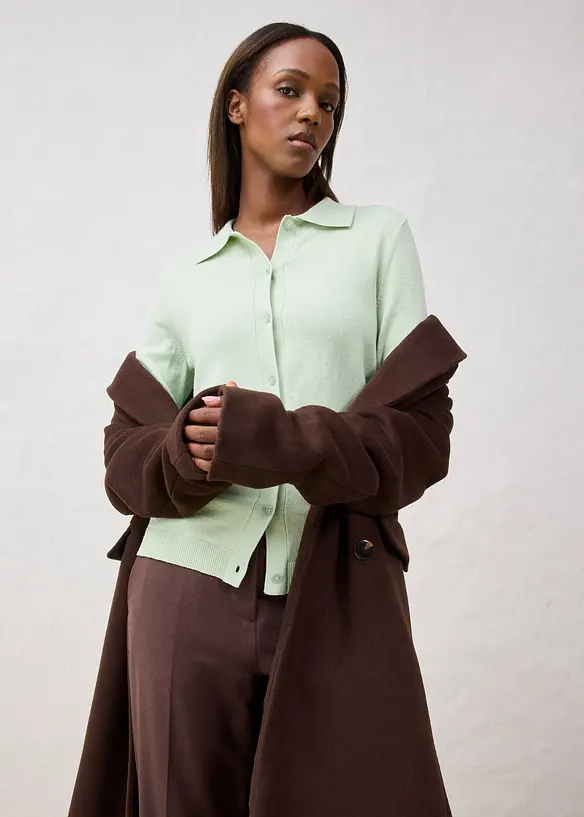 Gilet doux en fine laine mélangée, bonprix