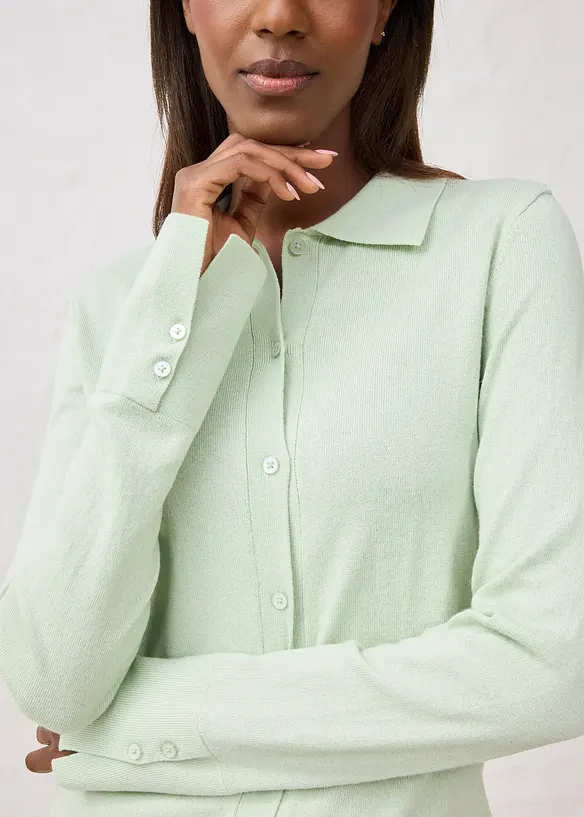 Gilet doux en fine laine mélangée, bonprix