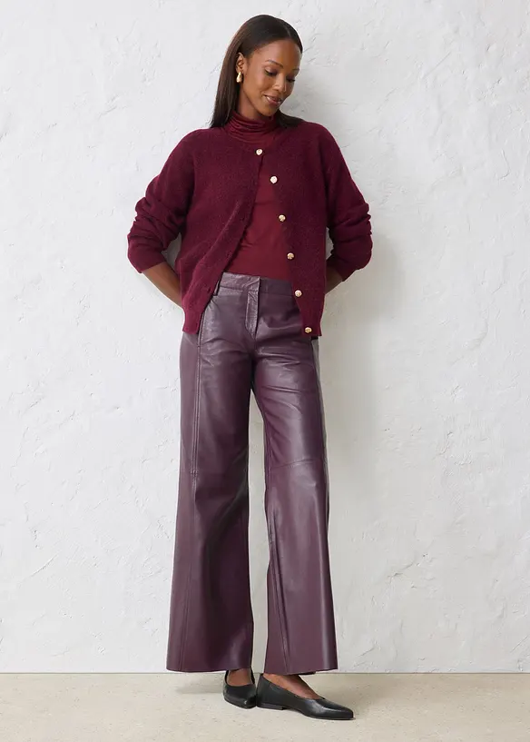 Gilet chaud en maille en alpaga mélangé, bonprix