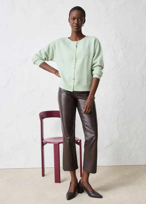 Gilet chaud en maille en alpaga mélangé, bonprix